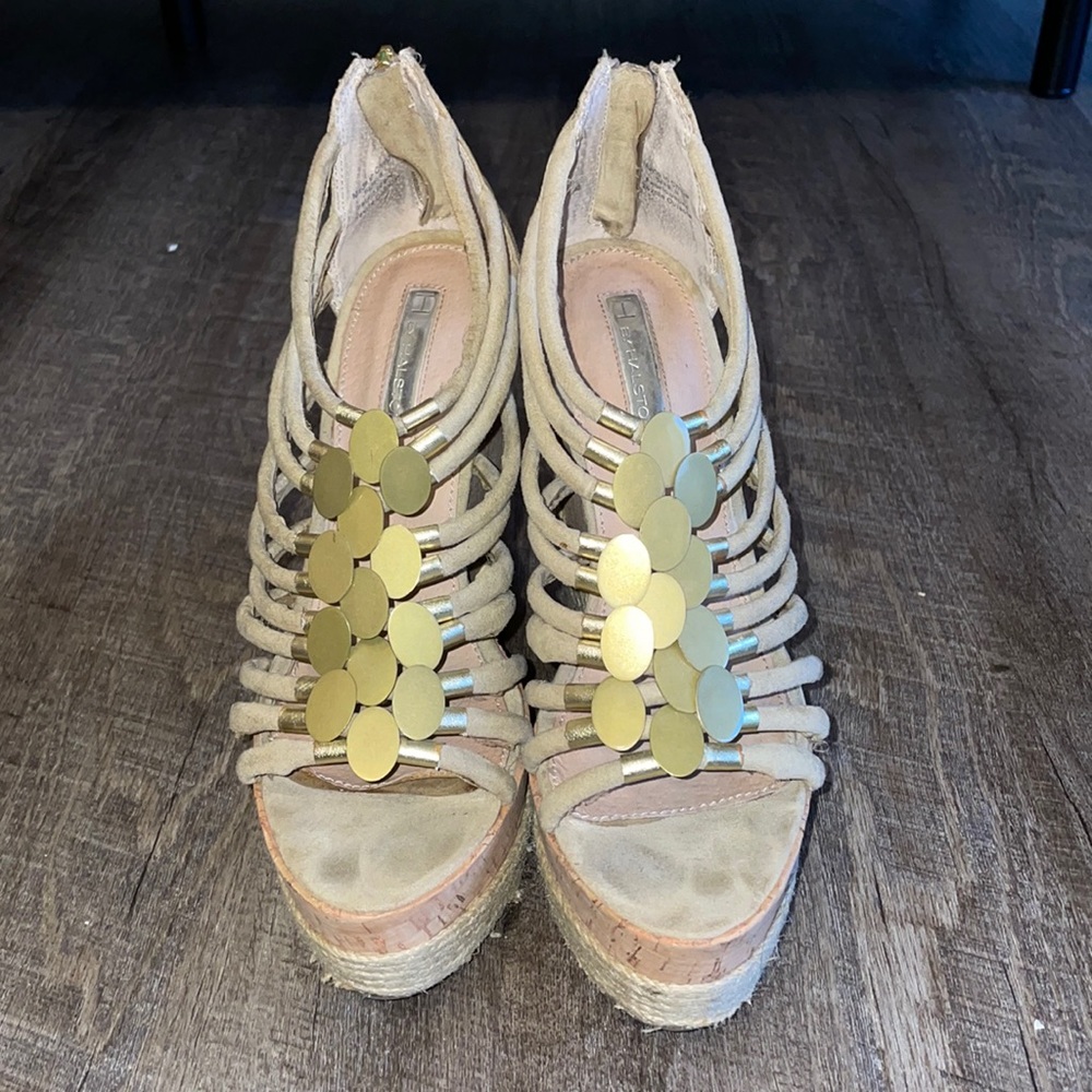 6” beige Summer wedge